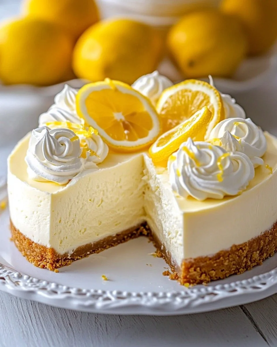 Simple Homemade Lemon Cheesecake