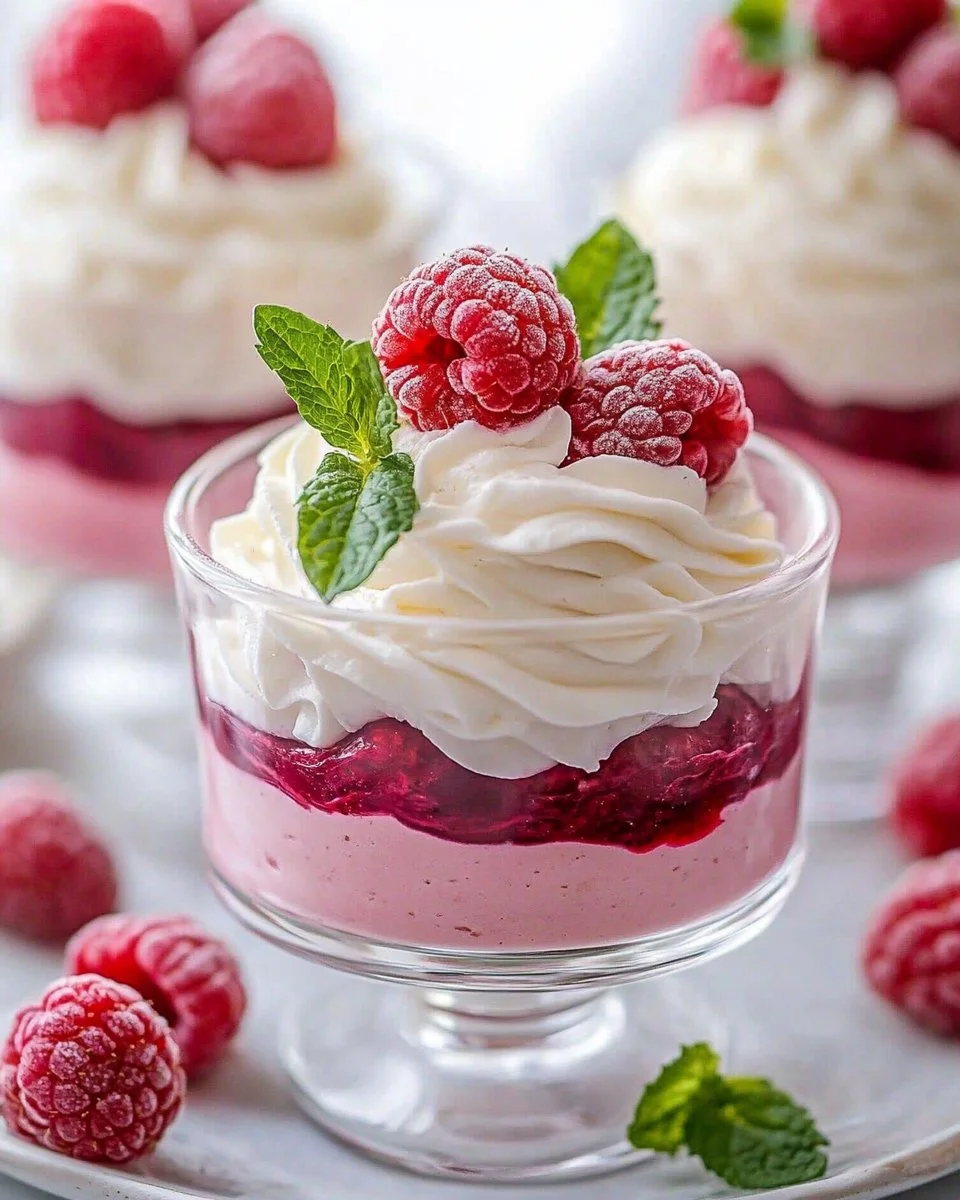 Simple Homemade Raspberry Mousse