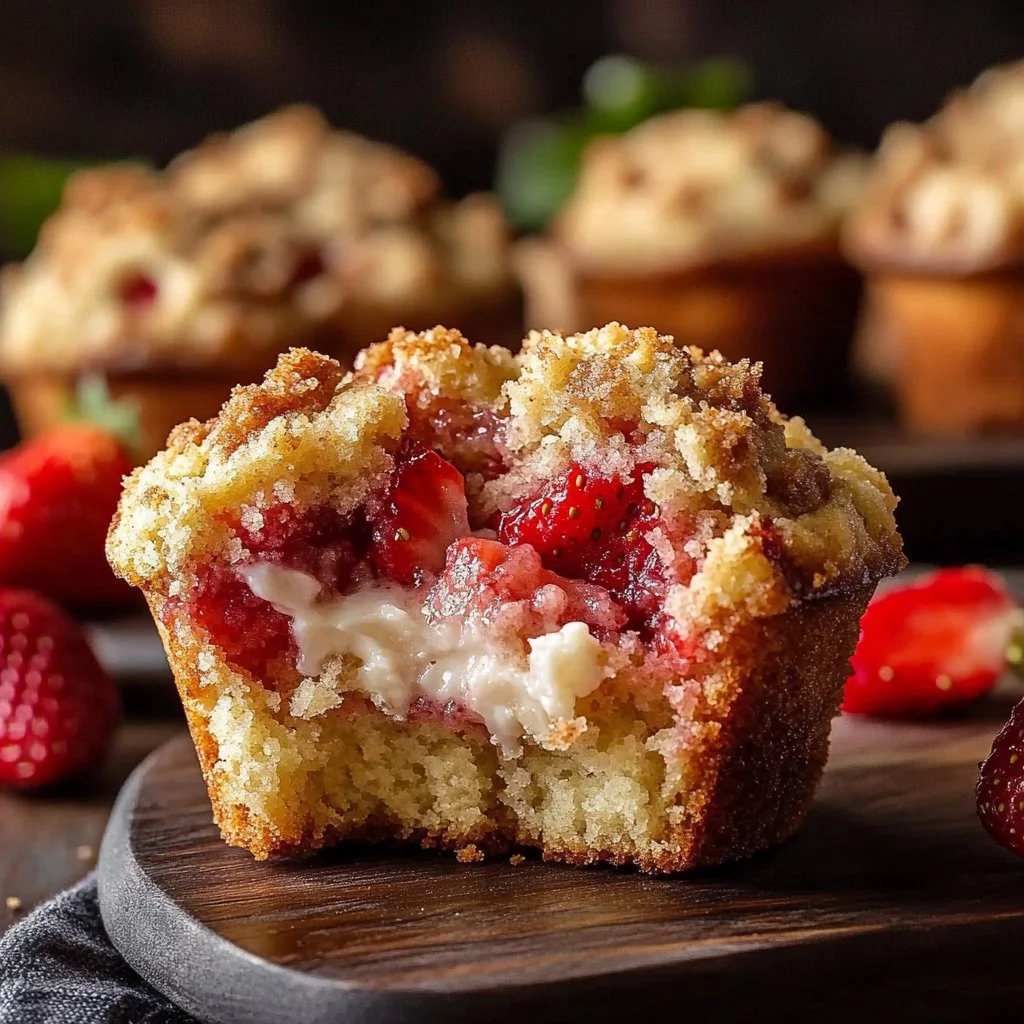 Strawberry Cream Cheese Muffins